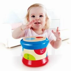 Hape Ξύλινο Τύμπανο Και Δημιουργός Ήχων – Baby Drum (E0333) -Επιτραπέζια παιχνίδια & κάρτες Εκπτώσεις 200531 3