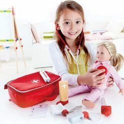 Hape Βαλιτσάκι Γιατρού Με Ξύλινα Εργαλεία – Doctor On Call (E3010) -Επιτραπέζια παιχνίδια & κάρτες Εκπτώσεις 200534 2