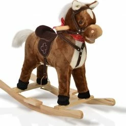 Cangaroo Ξύλινο Κουνιστό Αλογάκι Chipper Καφέ Με Ήχο WJ-001 (106084) -Επιτραπέζια παιχνίδια & κάρτες Εκπτώσεις 203946 1