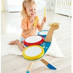 Hape Ξύλινα Σετ Τύμπανα Κρουστά Rock And Rhythm Band (E0613) -Επιτραπέζια παιχνίδια & κάρτες Εκπτώσεις 208425 2
