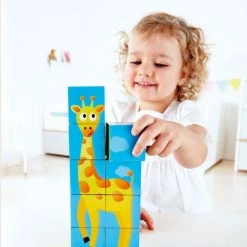 Hape Ξύλινα Παζλ Κύβων Ζώα Της Ζούγκλας Lungle Animal Block Puzzle 9 Τμχ (E1619) -Επιτραπέζια παιχνίδια & κάρτες Εκπτώσεις 208428 3