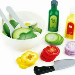 Hape Ξύλινα Σετ Υγιεινής Διατροφής Σαλάτα Healthy Salad Playset (E3174)