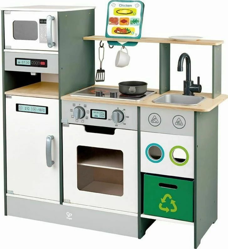 Hape Playfully Delicious Ξύλινη Κουζίνα Cook N Serve Kitchen με Φώτα και Ήχο (E3178) 3 Hape Playfully Delicious Ξύλινη Κουζίνα Cook N Serve Kitchen με Φώτα και Ήχο (E3178)
