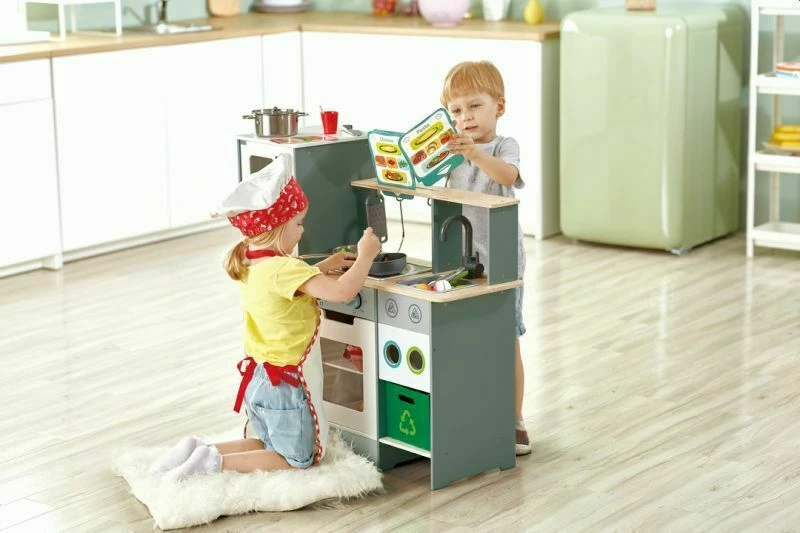 Hape Playfully Delicious Ξύλινη Κουζίνα Cook N Serve Kitchen με Φώτα και Ήχο (E3178) 8 Hape Playfully Delicious Ξύλινη Κουζίνα Cook N Serve Kitchen με Φώτα και Ήχο (E3178) - Image 6