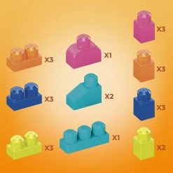 Mega Bloks-Κουβαδάκι με Τουβλάκια Λάμα 25τμχ (HDK82) -Επιτραπέζια παιχνίδια & κάρτες Εκπτώσεις 210732 4