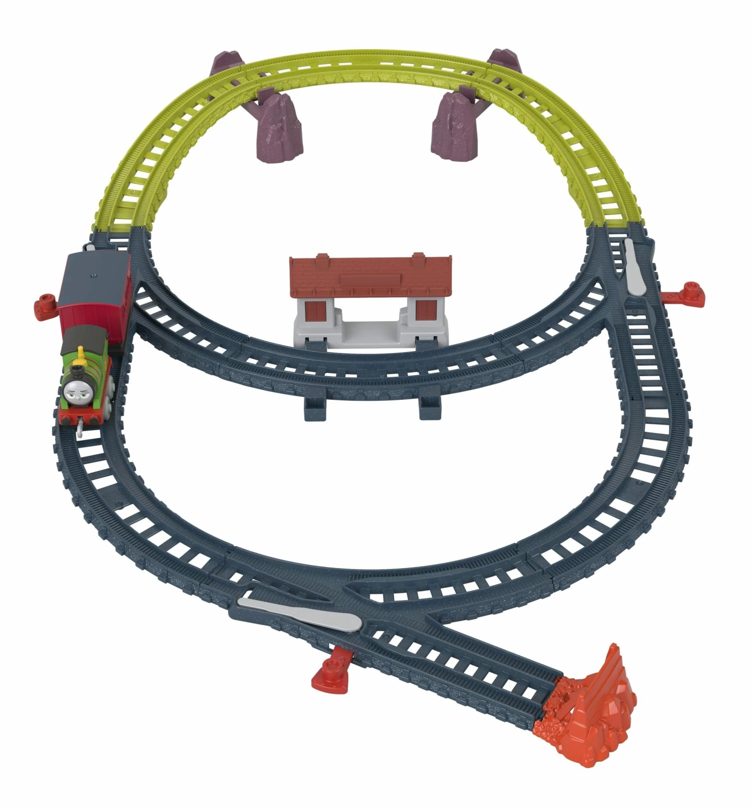 Fisher Price Τόμας το Τρενάκι-Αγαπημένες Διαδρομές του Τόμας και των Φίλων του-Percys Passenger Run (HGY84) 4 Fisher Price Τόμας το Τρενάκι-Αγαπημένες Διαδρομές του Τόμας και των Φίλων του-Percys Passenger Run (HGY84) - Image 2