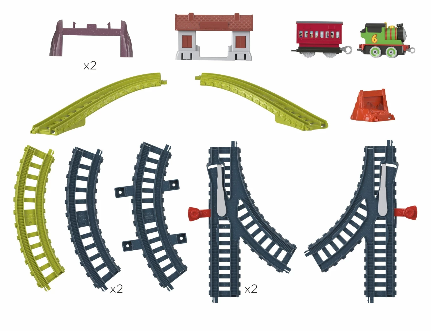 Fisher Price Τόμας το Τρενάκι-Αγαπημένες Διαδρομές του Τόμας και των Φίλων του-Percys Passenger Run (HGY84) 6 Fisher Price Τόμας το Τρενάκι-Αγαπημένες Διαδρομές του Τόμας και των Φίλων του-Percys Passenger Run (HGY84) - Image 4