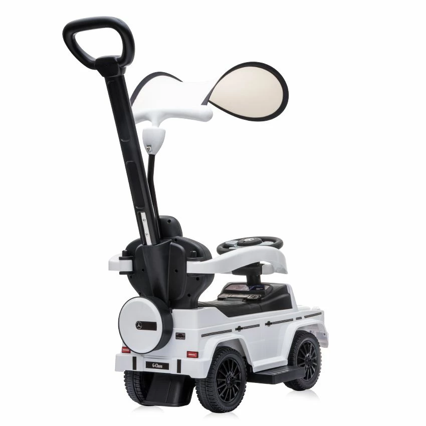 Lorelli Περπατούρα Ride On Car Με Σκίαστρο Και Μπαστούνι White (10400100002) 6 Lorelli Περπατούρα Ride On Car Με Σκίαστρο Και Μπαστούνι White (10400100002) - Image 4