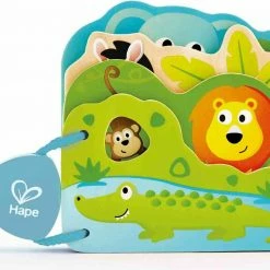 Hape Baby’s Wild Animal Ξύλινο Βιβλιαράκι Φάρμας (E0047A) -Επιτραπέζια παιχνίδια & κάρτες Εκπτώσεις 211267 1