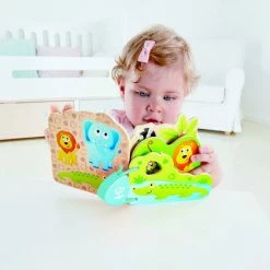 Hape Baby’s Wild Animal Ξύλινο Βιβλιαράκι Φάρμας (E0047A) -Επιτραπέζια παιχνίδια & κάρτες Εκπτώσεις 211267 2