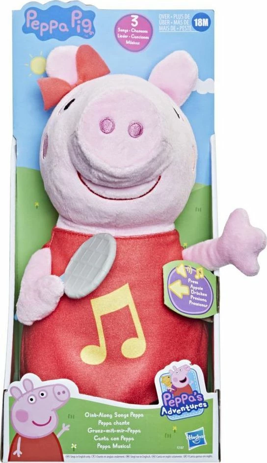 Hasbro Peppa Pig Along Songs Peppa Feature Plush (F2187) 6 Hasbro Peppa Pig Along Songs Peppa Feature Plush (F2187) - Image 4