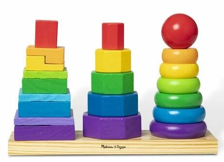 Melissa & Doug Ξύλινο Γεωμετρικό Παιχνίδι Στοίβαξης (567) 8 Melissa & Doug Ξύλινο Γεωμετρικό Παιχνίδι Στοίβαξης (567) - Image 6