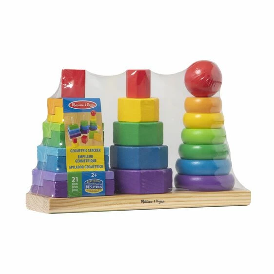 Melissa & Doug Ξύλινο Γεωμετρικό Παιχνίδι Στοίβαξης (567) 4 Melissa & Doug Ξύλινο Γεωμετρικό Παιχνίδι Στοίβαξης (567) - Image 2