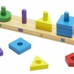 Melissa & Doug Ξύλινο Εκπαιδευτικό Παιχνίδι Stack And Sort (10379) -Επιτραπέζια παιχνίδια & κάρτες Εκπτώσεις 211942 1