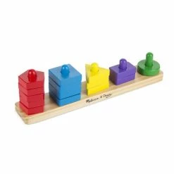 Melissa & Doug Ξύλινο Εκπαιδευτικό Παιχνίδι Stack And Sort (10379) -Επιτραπέζια παιχνίδια & κάρτες Εκπτώσεις 211942 3