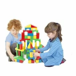 Melissa & Doug Melissa And Doug Ξύλινα Πολύχρωμα Τουβλάκια 100 Τμχ (10481) -Επιτραπέζια παιχνίδια & κάρτες Εκπτώσεις 211943 5