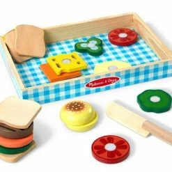 Melissa & Doug Ξύλινο Σετ Παρασκευής Σάντουιτς (10513) -Επιτραπέζια παιχνίδια & κάρτες Εκπτώσεις 211948 1