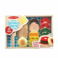 Melissa & Doug Ξύλινο Σετ Παρασκευής Σάντουιτς (10513) -Επιτραπέζια παιχνίδια & κάρτες Εκπτώσεις 211948 2