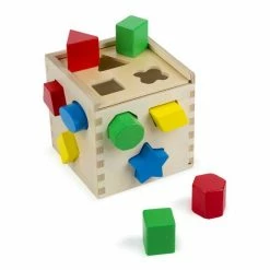 Melissa & Doug Ξύλινος Κύβος Πολύχρωμων Σχημάτων (10575) -Επιτραπέζια παιχνίδια & κάρτες Εκπτώσεις 211950 3