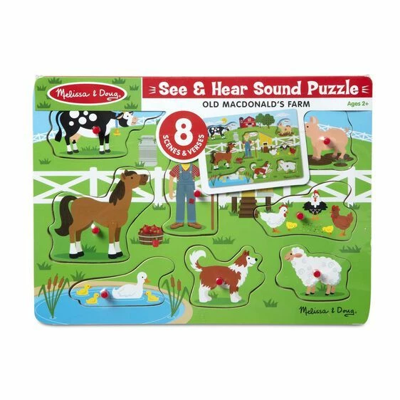 Melissa & Doug Ξύλινα Σφηνώματα με Ήχους Old Mc Donald’s Farm (10738) 6 Melissa & Doug Ξύλινα Σφηνώματα με Ήχους Old Mc Donald’s Farm (10738) - Image 4