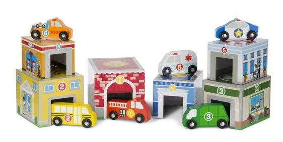 Melissa & Doug Nesting And Sorting-Κτίρια και Οχήματα (13576) 3 Melissa & Doug Nesting And Sorting-Κτίρια και Οχήματα (13576)