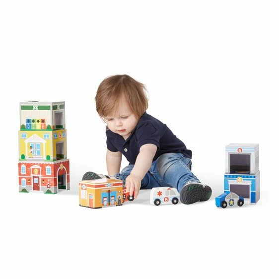 Melissa & Doug Nesting And Sorting-Κτίρια και Οχήματα (13576) 4 Melissa & Doug Nesting And Sorting-Κτίρια και Οχήματα (13576) - Image 2