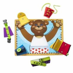 Melissa & Doug Melissa And Doug Ξύλινο Βασικό Σετ Δεξιοτήτων Για Ντύσιμο (13784) -Επιτραπέζια παιχνίδια & κάρτες Εκπτώσεις 211986 1