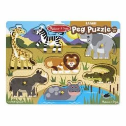 Melissa & Doug Ξύλινο Σφηνώματα Σαφάρι (19054) -Επιτραπέζια παιχνίδια & κάρτες Εκπτώσεις 212021 2