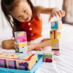 Melissa & Doug Ξύλινο Παζλ Κύβος Μπλε (33007) -Επιτραπέζια παιχνίδια & κάρτες Εκπτώσεις 212048 1