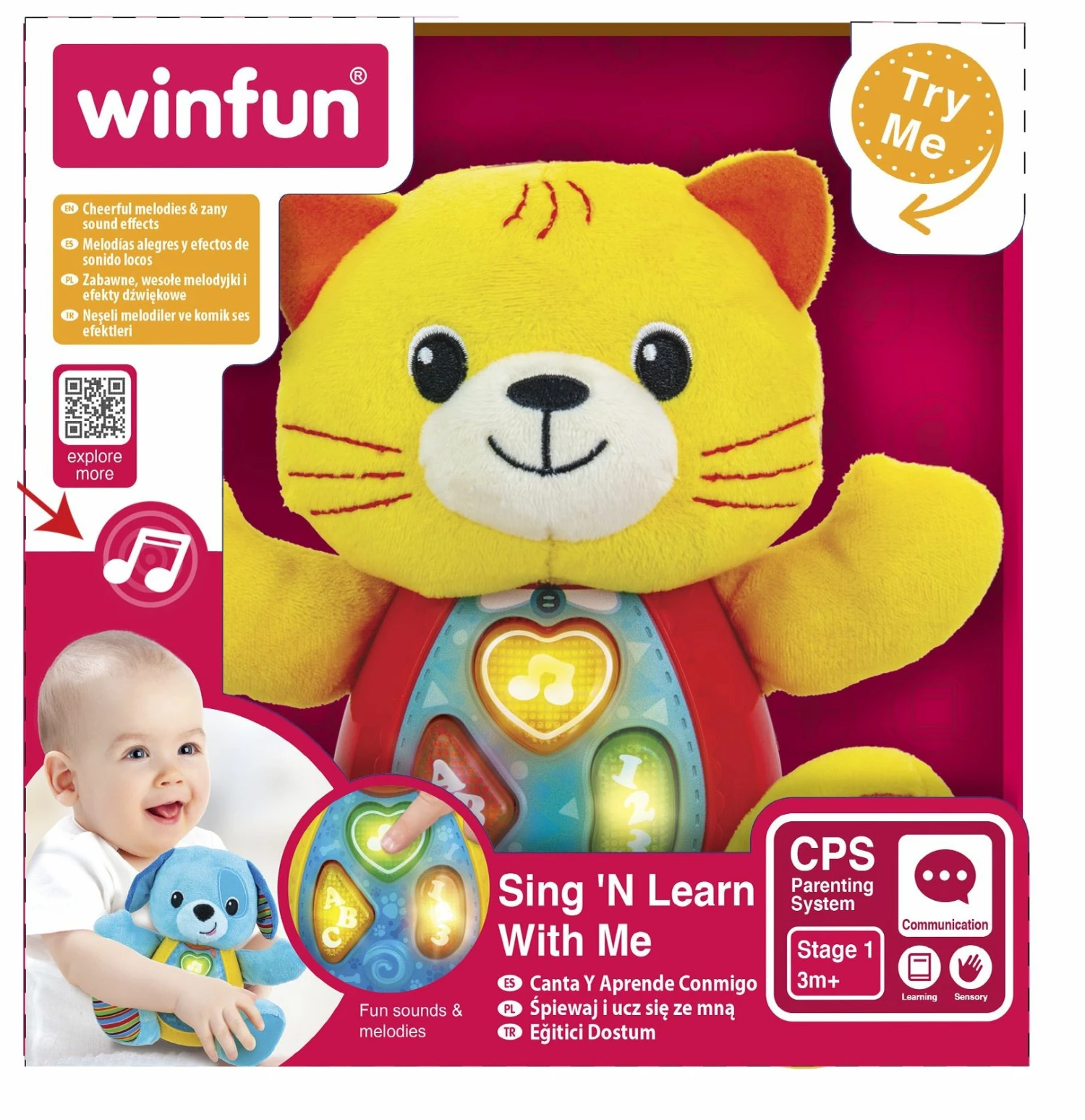 Winfun Μελωδικό Γατάκι Kelsey Cat Sing And Learn With Me Μιλάει Ελληνικά (0685-30) 4 Winfun Μελωδικό Γατάκι Kelsey Cat Sing And Learn With Me Μιλάει Ελληνικά (0685-30) - Image 2