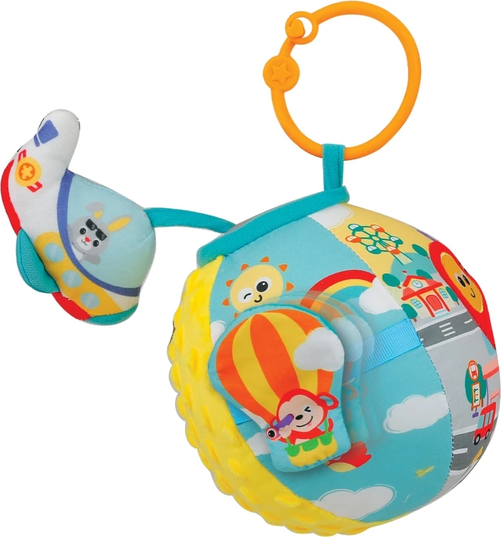 Winfun Μαλακή Μπάλα Lil’ Traveller Activity Ball (0268-NL) 5 Winfun Μαλακή Μπάλα Lil’ Traveller Activity Ball (0268-NL) - Image 3