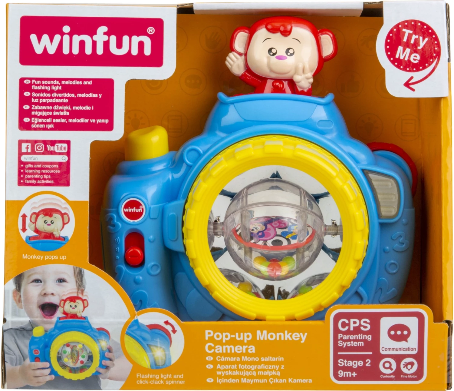 Winfun Φωτογραφική Μηχανή Pop – Up Monkey Camera (0766-NL) 4 Winfun Φωτογραφική Μηχανή Pop – Up Monkey Camera (0766-NL) - Image 2