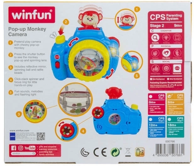 Winfun Φωτογραφική Μηχανή Pop – Up Monkey Camera (0766-NL) 5 Winfun Φωτογραφική Μηχανή Pop – Up Monkey Camera (0766-NL) - Image 3