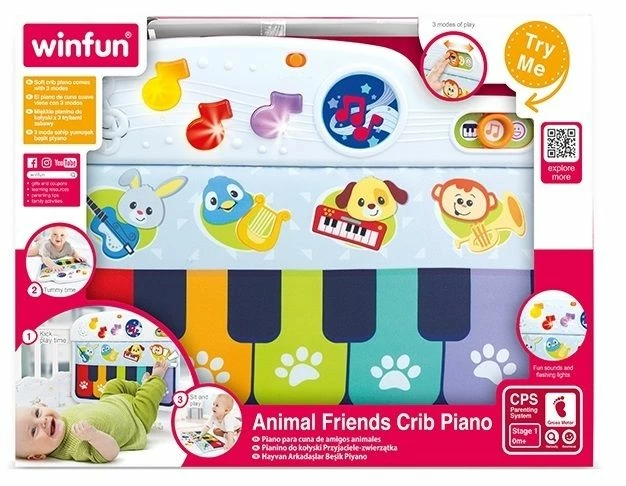 Winfun Μαλακό Πιανάκι Με Ζωάκια (0781-NL) 4 Winfun Μαλακό Πιανάκι Με Ζωάκια (0781-NL) - Image 2