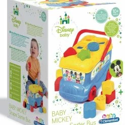 Baby Clementoni Disney Beby Mickey Λεωφορειακι Με Σχηματα (1000-14395) -Επιτραπέζια παιχνίδια & κάρτες Εκπτώσεις 659183 1 1
