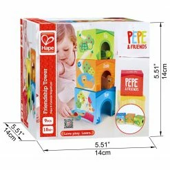 Hape Ξυλινος Πυργος – Ο Πεπε Και Οι Φιλοι Του (E0451) -Επιτραπέζια παιχνίδια & κάρτες Εκπτώσεις 675565 3