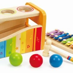 Hape Ξυλινος Διαδραστικος Παγκος Ξυλοφωνο Και Μπαλες (E0305) -Επιτραπέζια παιχνίδια & κάρτες Εκπτώσεις 675570 1