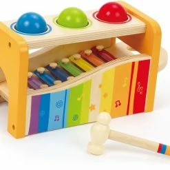 Hape Ξυλινος Διαδραστικος Παγκος Ξυλοφωνο Και Μπαλες (E0305) -Επιτραπέζια παιχνίδια & κάρτες Εκπτώσεις 675570 1