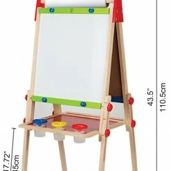 Hape Ξυλινος Πινακας Καλλιτεχνιας – All In One Easel (E1010) -Επιτραπέζια παιχνίδια & κάρτες Εκπτώσεις 675573 3
