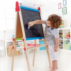 Hape Ξυλινος Πινακας Καλλιτεχνιας – All In One Easel (E1010) -Επιτραπέζια παιχνίδια & κάρτες Εκπτώσεις 675573 5