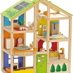 Hape Ξύλινο Μεγάλο Επιπλωμένο Σπίτι 36 Τμχ (E3401) -Επιτραπέζια παιχνίδια & κάρτες Εκπτώσεις 675594 1