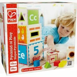 Hape Ξυλινη Πυραμιδα Με Κυβους (Ε0413) -Επιτραπέζια παιχνίδια & κάρτες Εκπτώσεις 676267 5