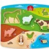 Hape Ξυλινα Farm Animal Puzzle Και Play Παζλ Τα Ζωα Της Φαρμας (E1454) -Επιτραπέζια παιχνίδια & κάρτες Εκπτώσεις 683033
