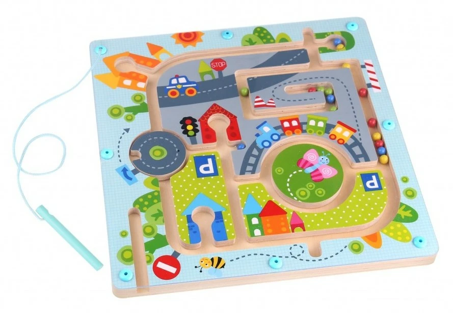 Tooky Toy Ξυλινος Λαβυρινθος Πολη (TKC458) 5 Tooky Toy Ξυλινος Λαβυρινθος Πολη (TKC458) - Image 3