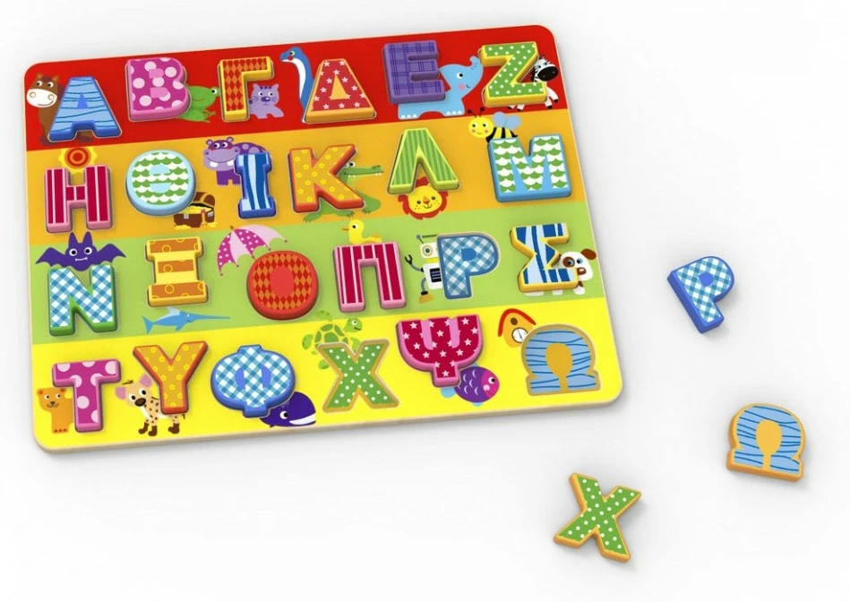 Tooky Toy Ξυλινο Πολυχρωμο Αλφαβητο Κεφαλαια Γραμματα (TKG005-G) 3 Tooky Toy Ξυλινο Πολυχρωμο Αλφαβητο Κεφαλαια Γραμματα (TKG005-G)