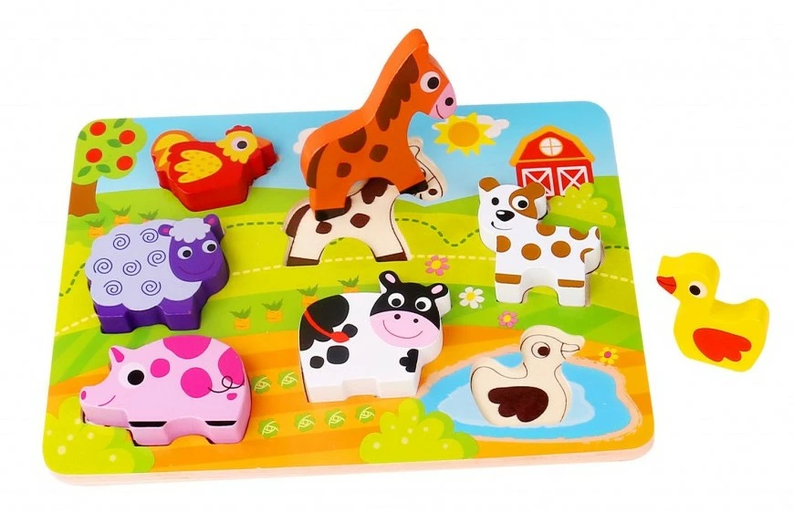 Tooky Toy Ξυλινο Σφηνωματα Φαρμα (TKC479) 5 Tooky Toy Ξυλινο Σφηνωματα Φαρμα (TKC479) - Image 3