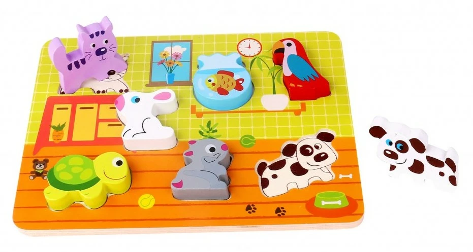 Tooky Toy Ξυλινο Σφηνωματα Κατοικιδια Ζωακια (TKC480) 5 Tooky Toy Ξυλινο Σφηνωματα Κατοικιδια Ζωακια (TKC480) - Image 3