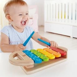 Hape Ξυλινα Πολυχρωμο Ξυλοφωνο (E0606) -Επιτραπέζια παιχνίδια & κάρτες Εκπτώσεις 685924 3