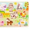 Tooky Toy Ξυλινο Παζλ Σφηνωματα Φαρμα (TY858) -Επιτραπέζια παιχνίδια & κάρτες Εκπτώσεις 685993