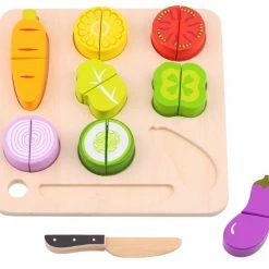 Tooky Toy Tooky Του Ξυλινο Παζλ Σφηνωματα Λαχανικα Και Δισκος Κοπης (TL041) -Επιτραπέζια παιχνίδια & κάρτες Εκπτώσεις 685998 4